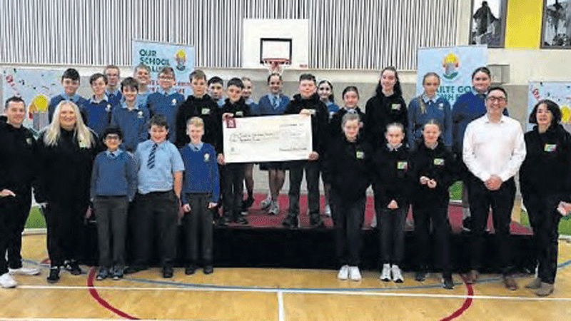 Youth Club raise €1k for school from sale of calendar Youth Club raise €1k for school from sale of calendar