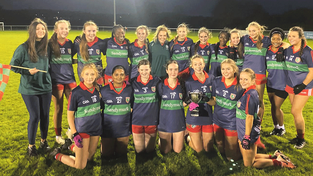 St Finian’s U16 ladies joy at winning league