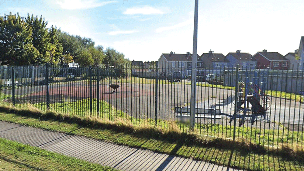 Disused playground will be reinstated as open green space Disused playground will be reinstated as open green space
