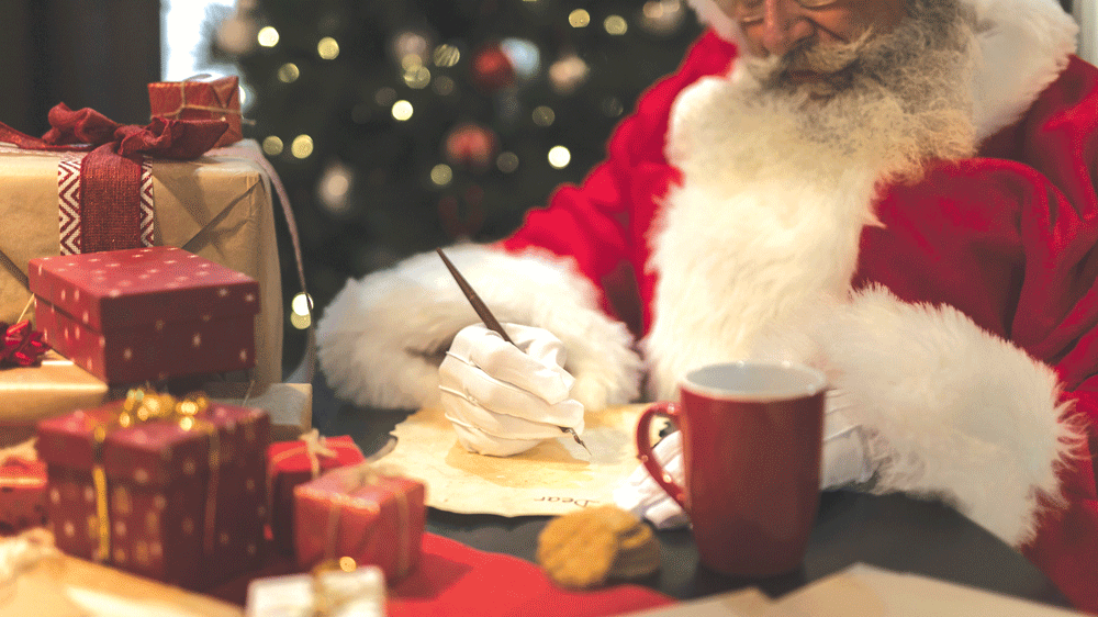 An interview with Santa. . .