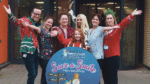 Switching on the festive lights: Dory and Jessica Hudson at Children’s Health Ireland