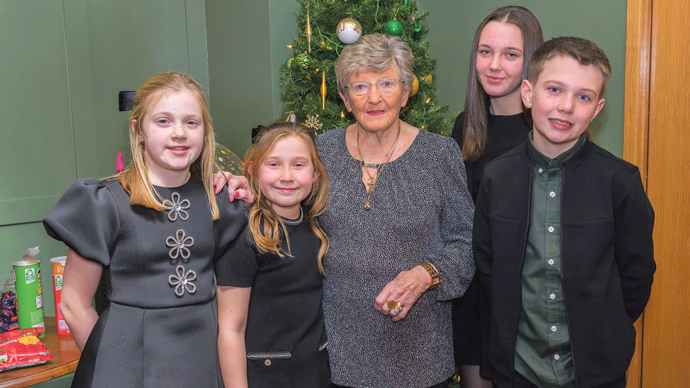 Nuala celebrates 90th birthday with four generations of family