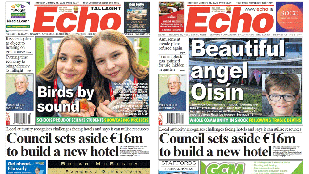 The Echo Newspaper, January 15th, 2026 – Tallaght Edition