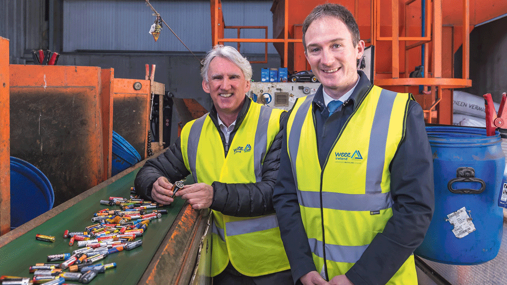 Residents are urged to recycle any used batteries