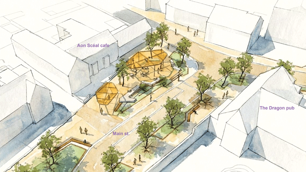New plazas and restrictions planned for Tallaght Village New plazas and restrictions planned for Tallaght Village