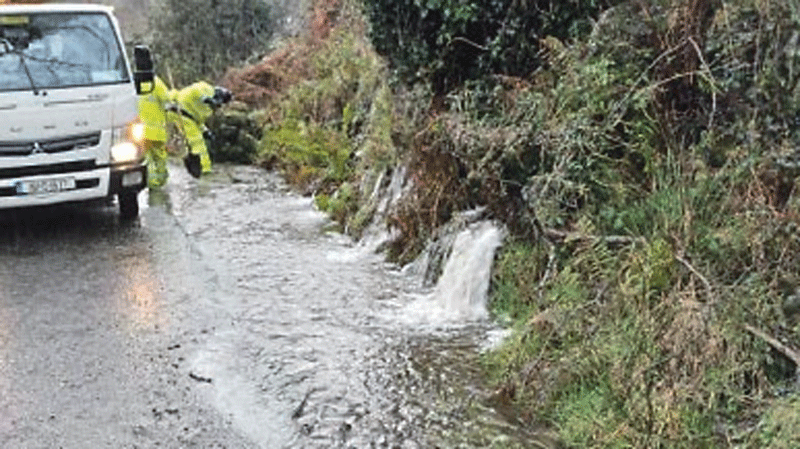 Average rainfall in excess of 500% above norm as 300 calls received due to flooding