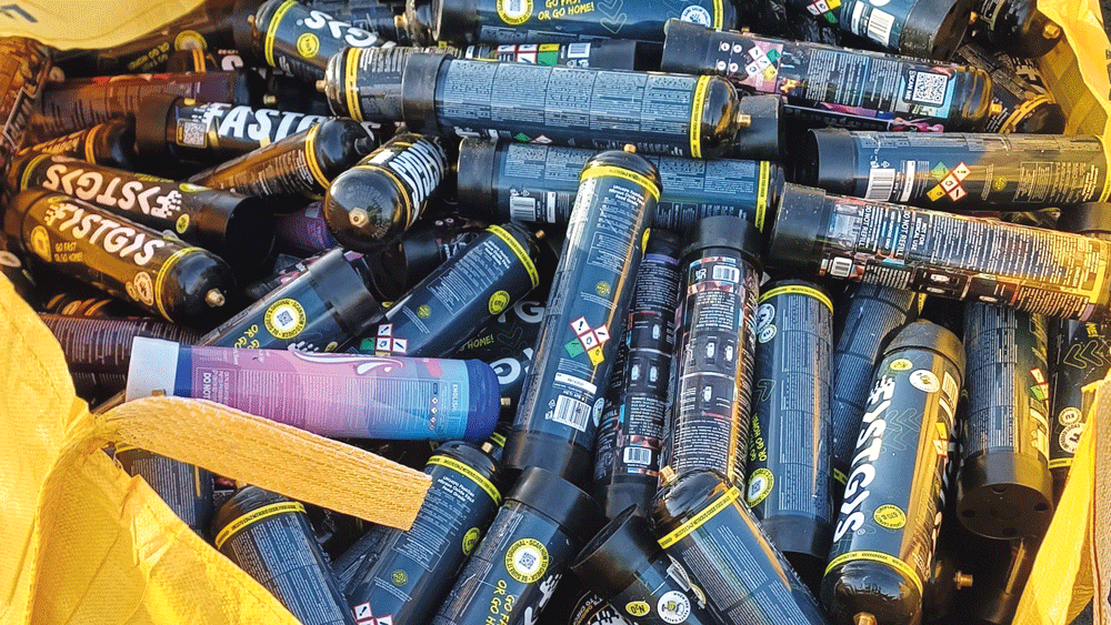 ‘Costly’ figure of €3m to clean up nitrous oxide canisters