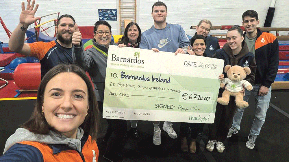 Gymnasts raise over €6k for Barnardos