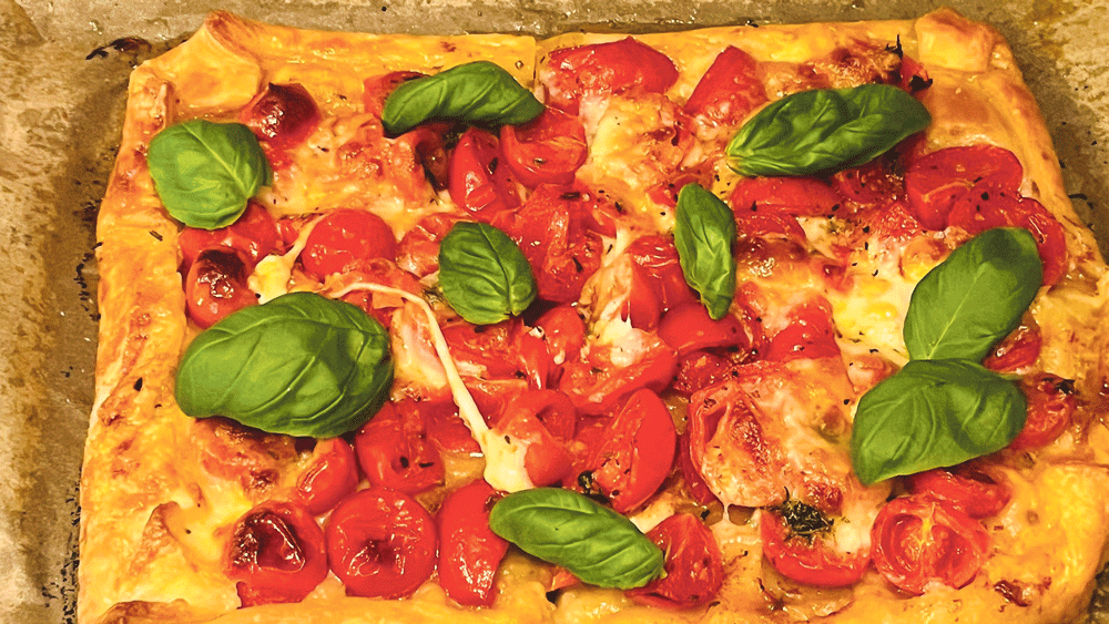 Food with passion: Roast Tomato Tart with Balsamic, Mozzarella & Basil