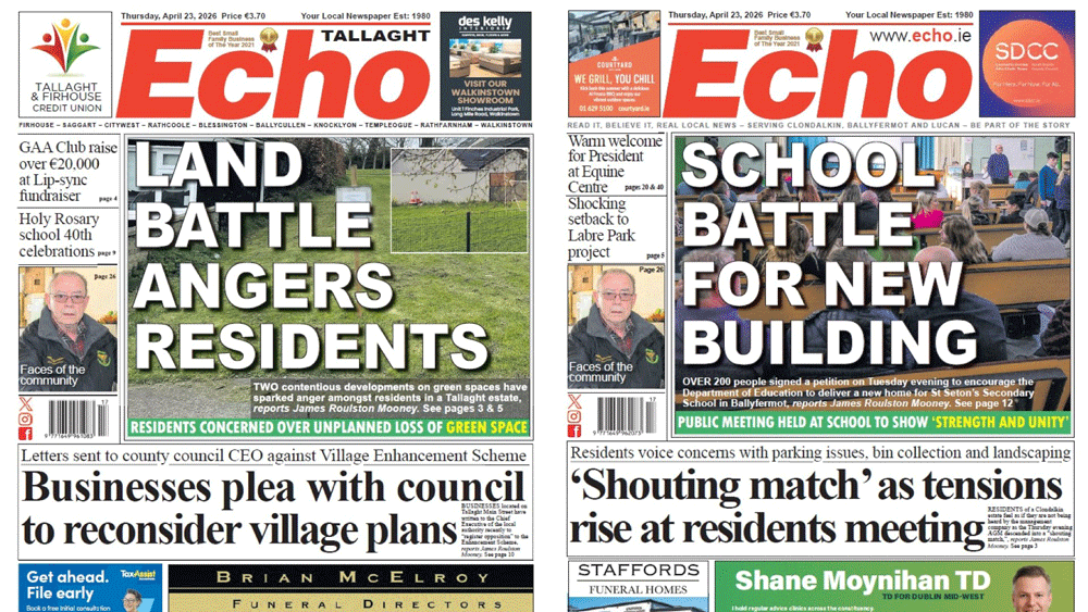 The Echo Newspaper, April 23rd, 2026 – Tallaght Edition