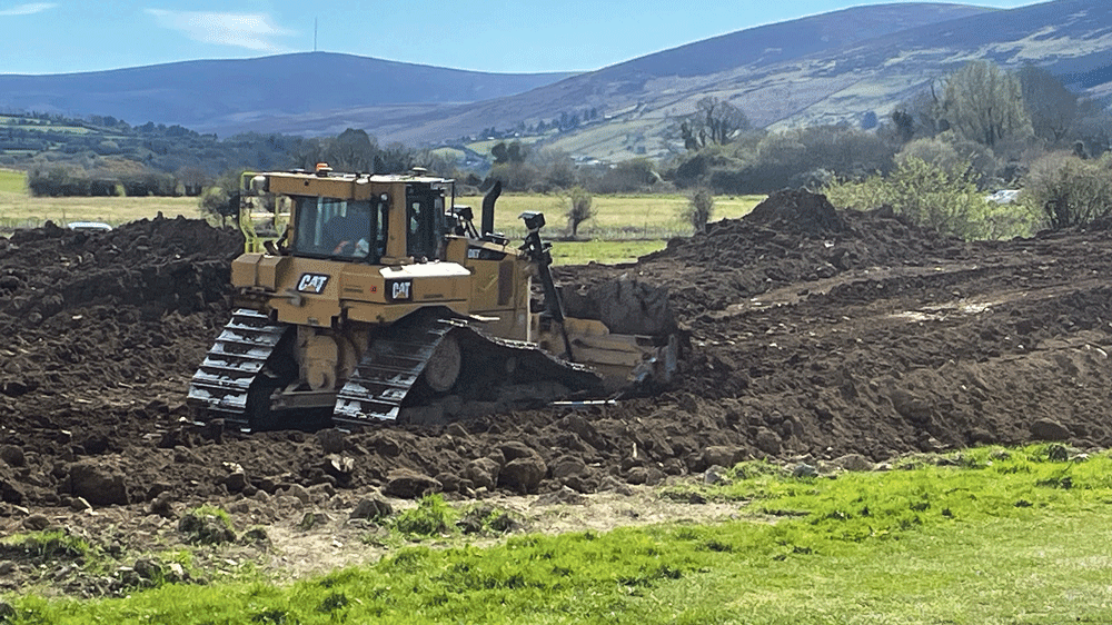 Kiltipper Park pitches ready to go, but without viewing area