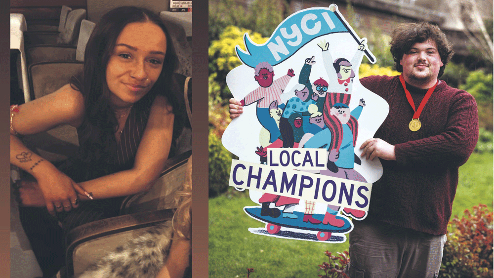 Abbie and Ben surge forward as Local Champions to give young people a voice