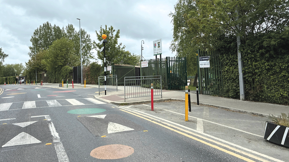 Pencil bollards pose problems for young cyclists outside schools