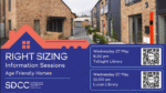 Right Sizing invites residents aged 55+ to attend an information session on Right Sizing