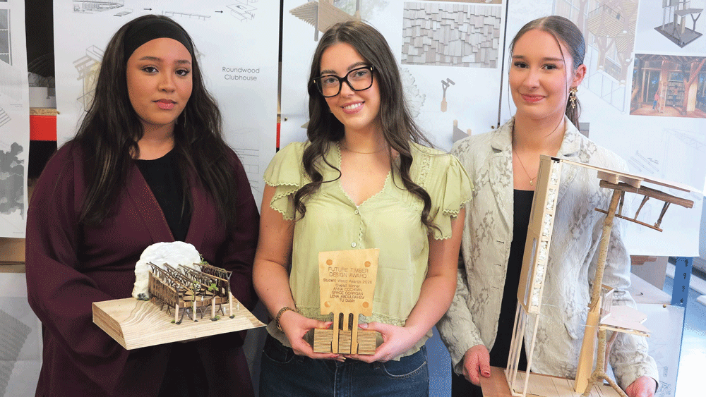 Students secure top prize at inaugural Future Timber Design awards Students secure top prize at inaugural Future Timber Design awards