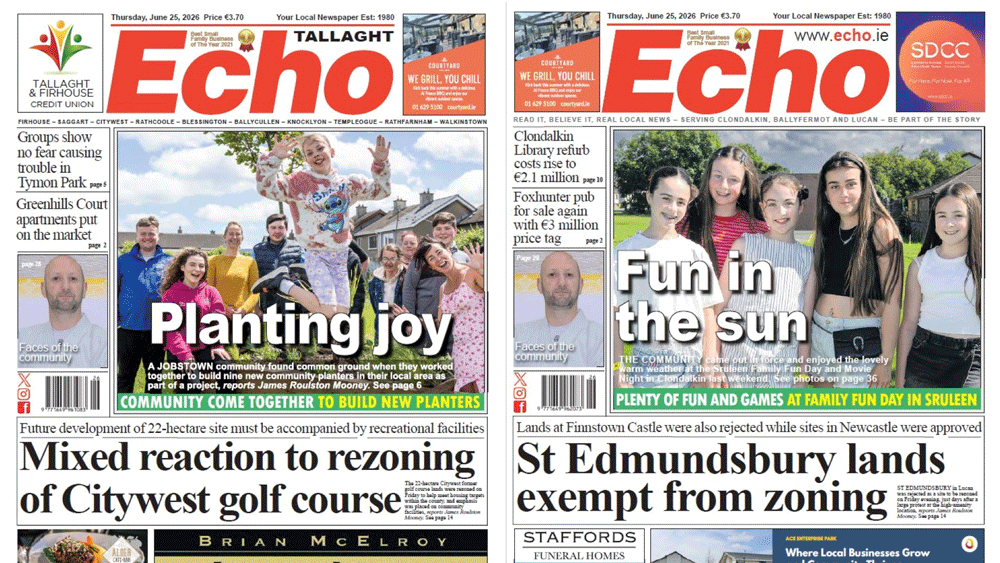 The Echo Newspaper, June 25th, 2026 – Tallaght Edition