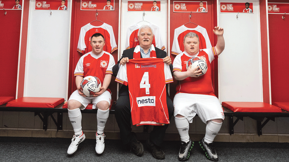 St Pat’s Down Syndrome Futsal  are on the ball