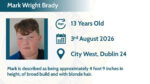 Gardaí seek public’s assistance tracing whereabouts of missing 13-year-old