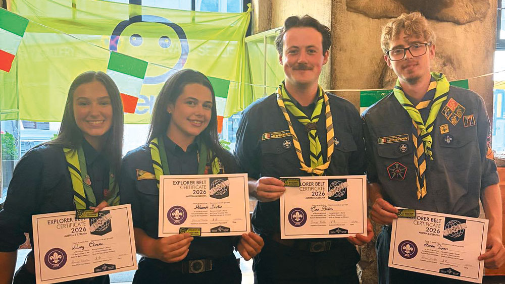 Scouts complete 250km European trek to earn prestigious explorer belt Scouts complete 250km European trek to earn prestigious explorer belt