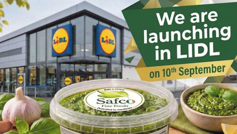 Safco Fine Foods Basil Pesto is going nationwide in Lidl Safco Fine Foods Basil Pesto is going nationwide in Lidl