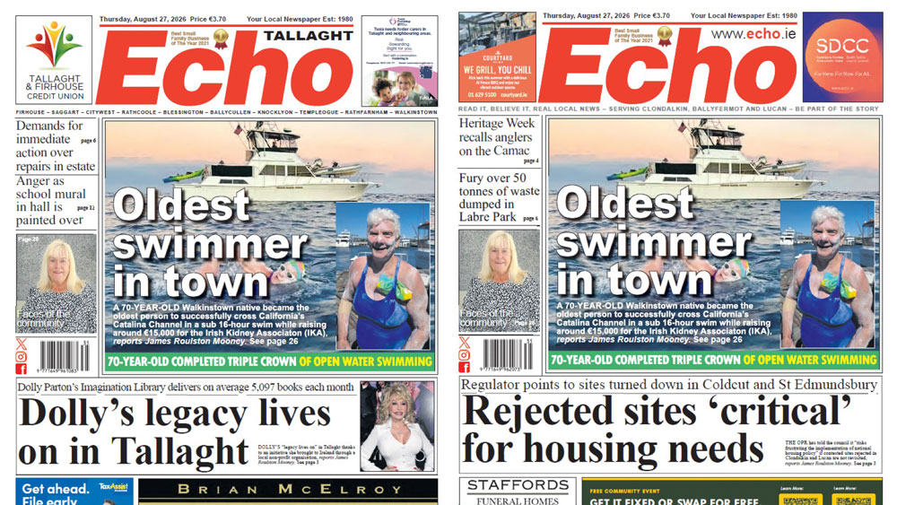 The Echo Newspaper, August 27th, 2026 – Tallaght Edition