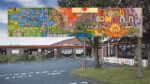 Anger as mural painted over in boys school hall