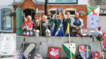 Knights in light armour clash their way to an cupán tae at the Aon Scéal Café