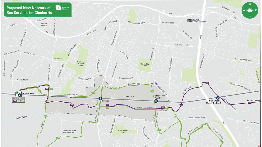 Calls to fully fund proposed NTA bus routes to Clonburris