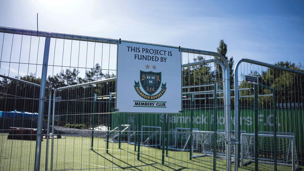 Astro pitch boost for Rovers academy in Roadstone Astro pitch boost for Rovers academy in Roadstone